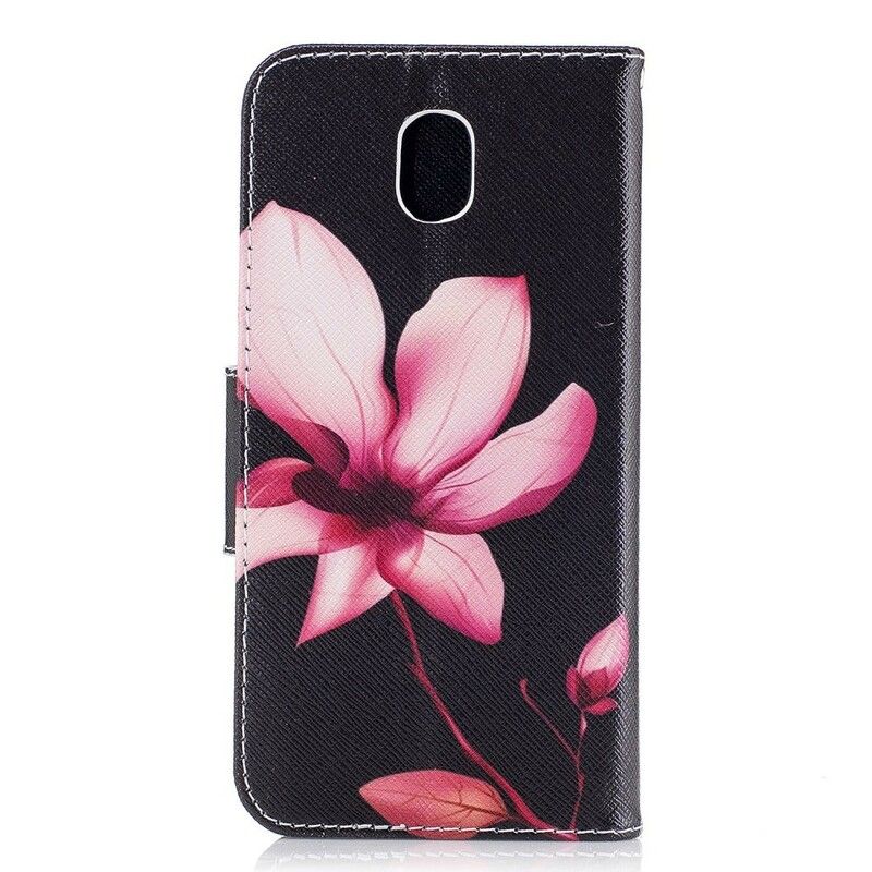 Flip Cover Samsung Galaxy J5 2017 Pink Blomst