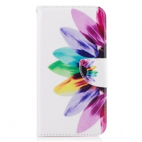 Læder Cover Samsung Galaxy J5 2017 Akvarelblomst