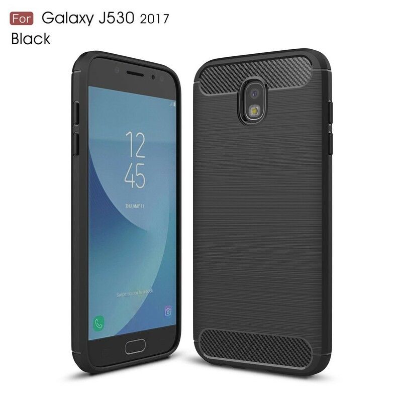 Mobilcover Samsung Galaxy J5 2017 Børstet Kulfiber