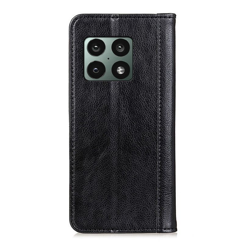 Cover OnePlus 10 Pro 5G Flip Cover Farvet Litchi-læderversion