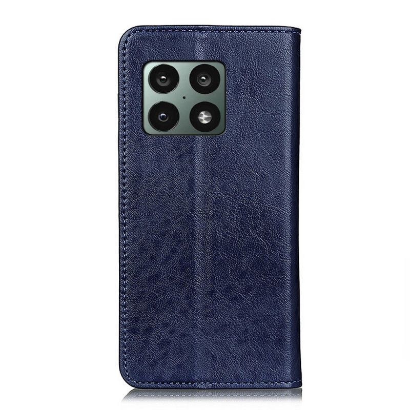 Cover OnePlus 10 Pro 5G Flip Cover Lædertekstur