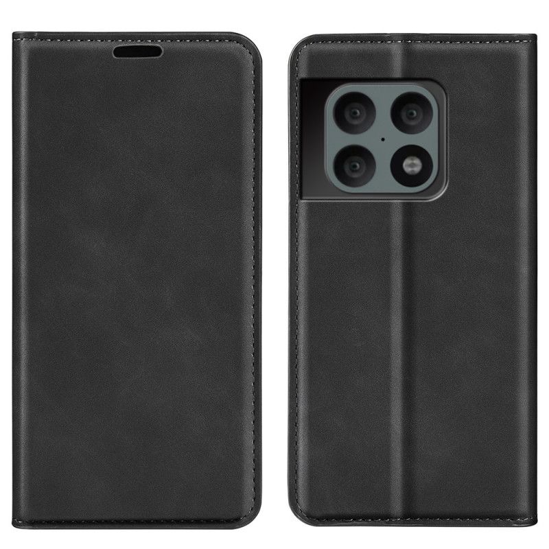 Cover OnePlus 10 Pro 5G Flip Cover Silkeblødt Lædereffekt