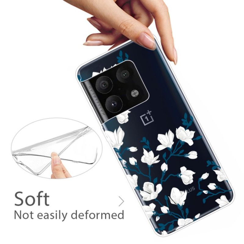 Cover OnePlus 10 Pro 5G Hvide Blomster