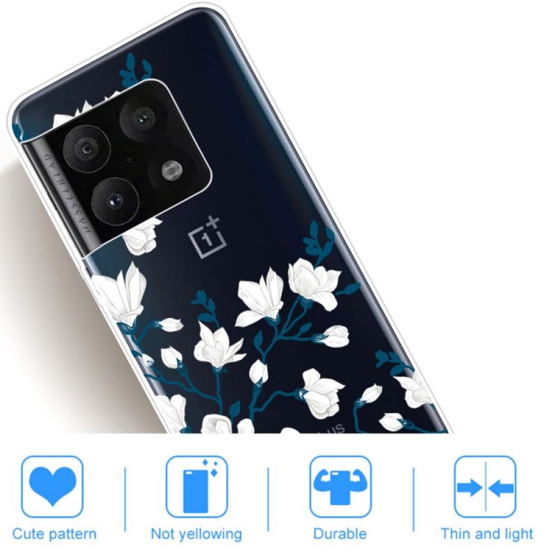 Cover OnePlus 10 Pro 5G Hvide Blomster