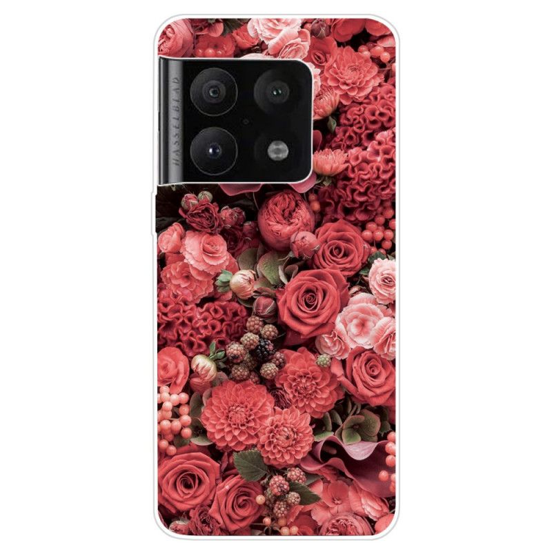 Cover OnePlus 10 Pro 5G Pink Blomster