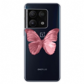 Cover OnePlus 10 Pro 5G Pink Sommerfugleslange