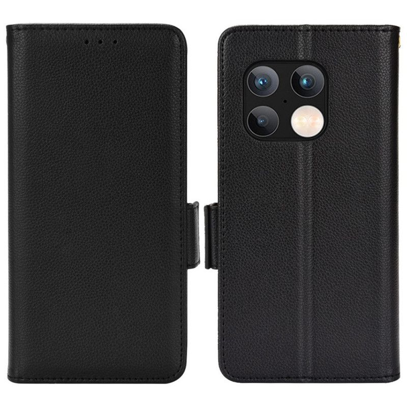 Flip Cover OnePlus 10 Pro 5G Læder Cover Dobbeltklap Litchi Nye Farver