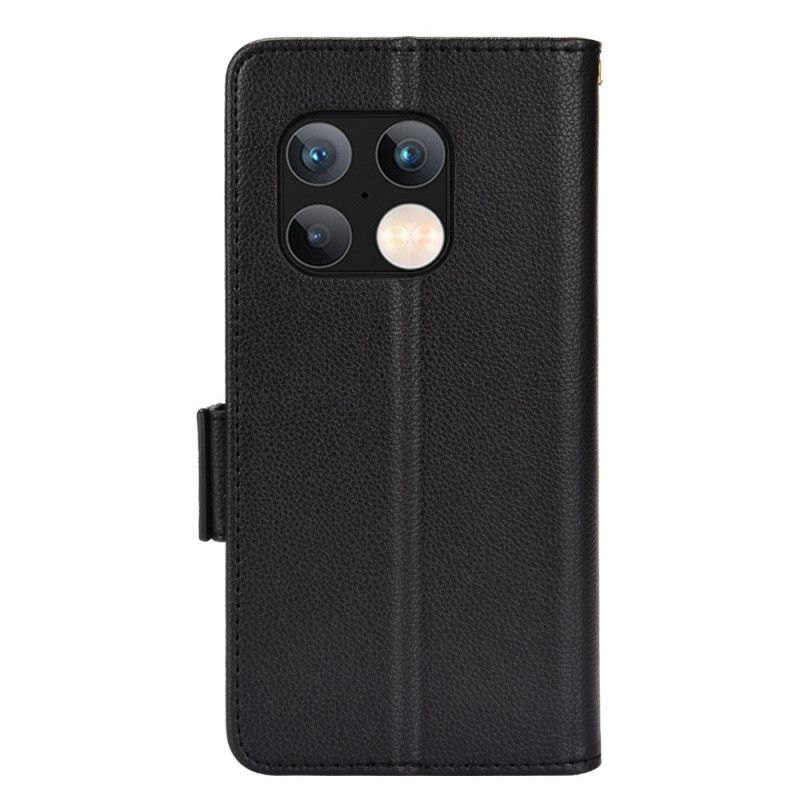 Flip Cover OnePlus 10 Pro 5G Læder Cover Dobbeltklap Litchi Nye Farver