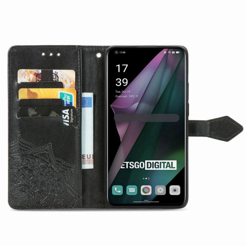 Flip Cover OnePlus 10 Pro 5G Med Snor Tribal Strappy Mandala