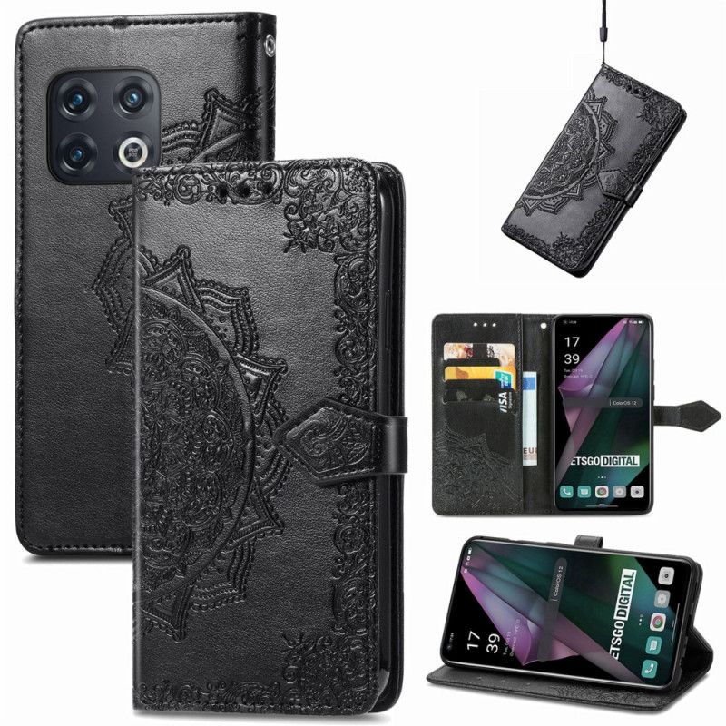 Flip Cover OnePlus 10 Pro 5G Med Snor Tribal Strappy Mandala