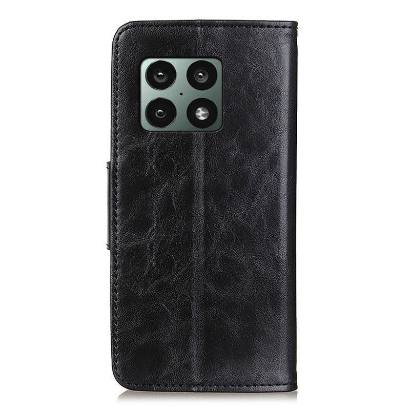 Læder Cover OnePlus 10 Pro 5G Flip Cover Dobbeltsidet Magnetklap