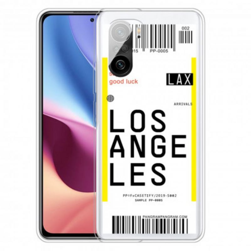 Cover Xiaomi Mi 11i 5G / Poco F3 Boardingkort Til Los Angeles