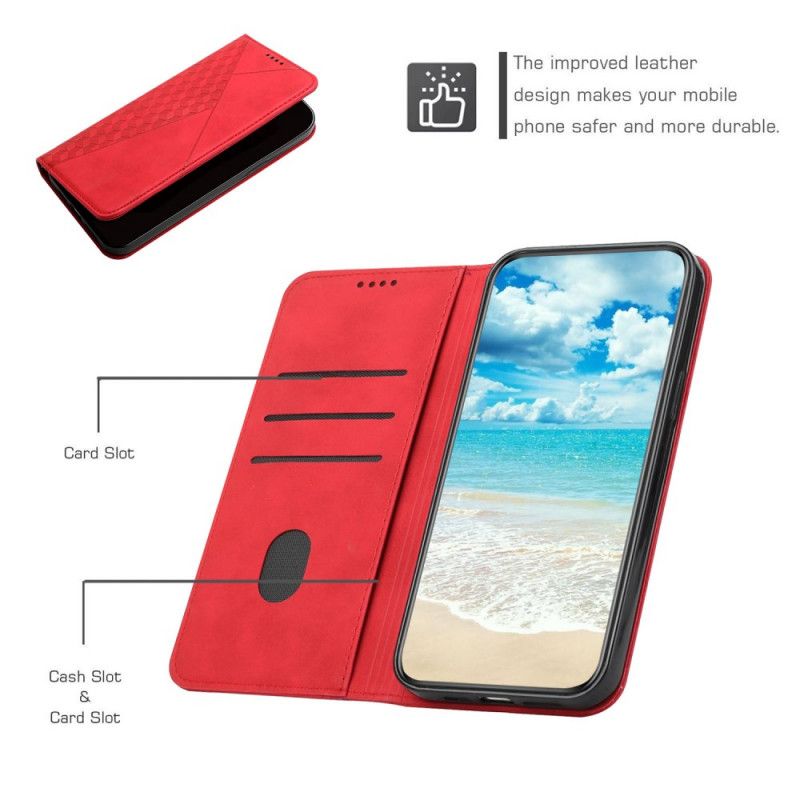 Cover Xiaomi Mi 11i 5G / Poco F3 Flip Cover Geo Lædereffekt