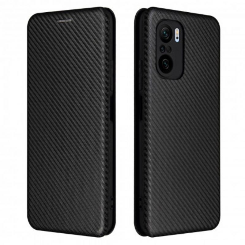 Cover Xiaomi Mi 11i 5G / Poco F3 Flip Cover Kulfiber Med Støttering