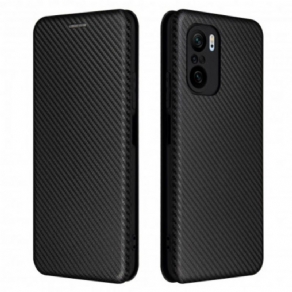 Cover Xiaomi Mi 11i 5G / Poco F3 Flip Cover Kulfiber Med Støttering