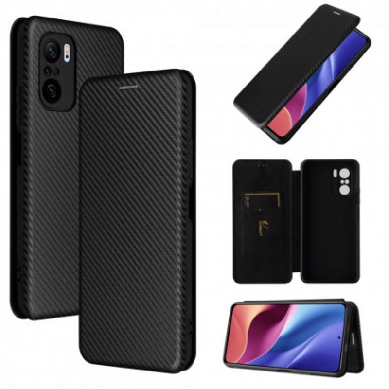 Cover Xiaomi Mi 11i 5G / Poco F3 Flip Cover Kulfiber Med Støttering