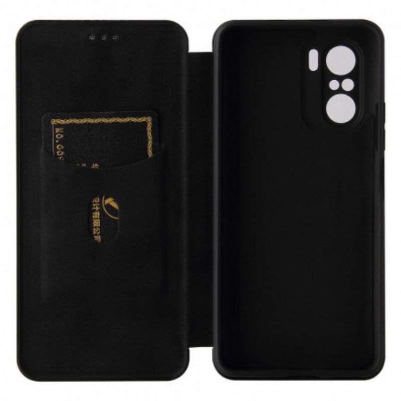 Cover Xiaomi Mi 11i 5G / Poco F3 Flip Cover Kulfiber Med Støttering