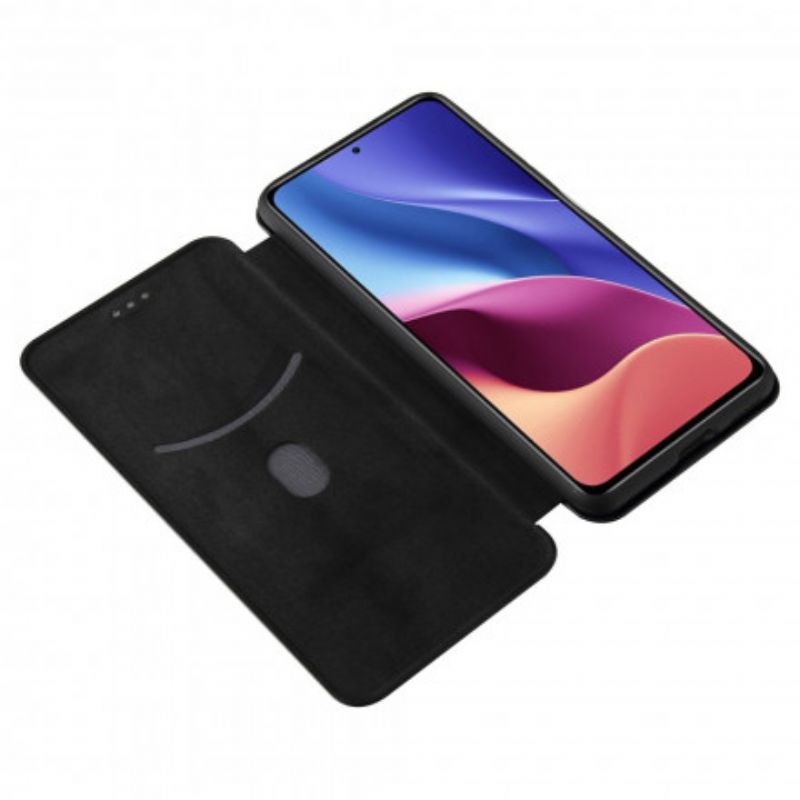 Cover Xiaomi Mi 11i 5G / Poco F3 Flip Cover Kulfiber Med Støttering