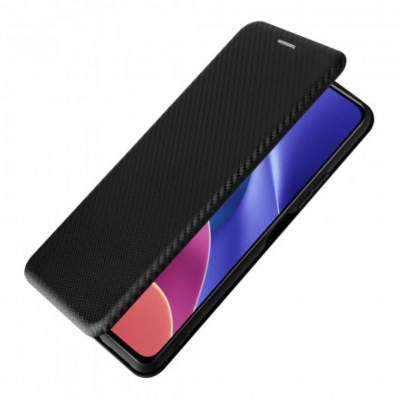 Cover Xiaomi Mi 11i 5G / Poco F3 Flip Cover Kulfiber Med Støttering