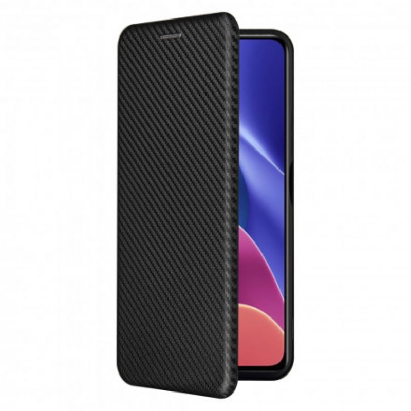 Cover Xiaomi Mi 11i 5G / Poco F3 Flip Cover Kulfiber Med Støttering