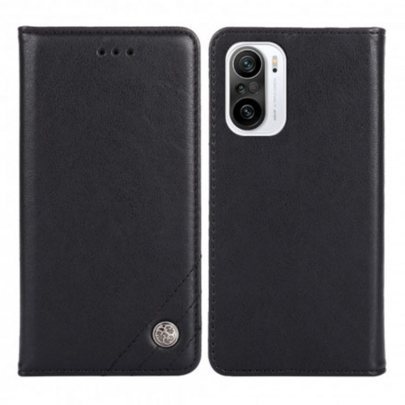 Cover Xiaomi Mi 11i 5G / Poco F3 Flip Cover Nittelæderstil