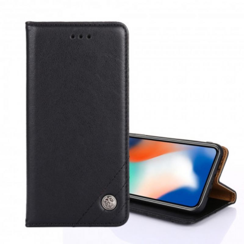 Cover Xiaomi Mi 11i 5G / Poco F3 Flip Cover Nittelæderstil