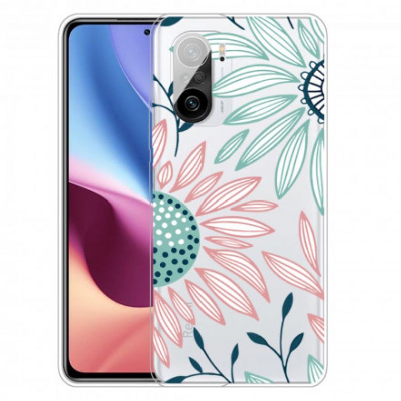 Cover Xiaomi Mi 11i 5G / Poco F3 En Gennemsigtig Blomst