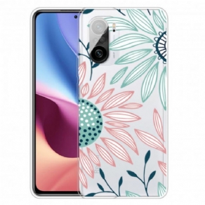 Cover Xiaomi Mi 11i 5G / Poco F3 En Gennemsigtig Blomst