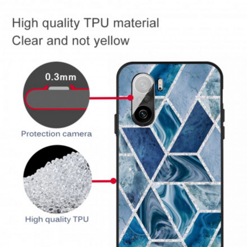 Cover Xiaomi Mi 11i 5G / Poco F3 Glitter Marmor