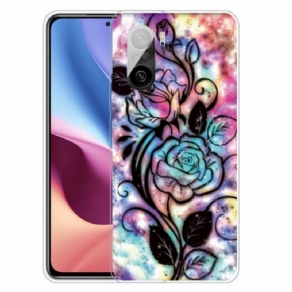 Cover Xiaomi Mi 11i 5G / Poco F3 Grafisk Blomst