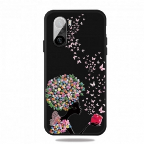 Cover Xiaomi Mi 11i 5G / Poco F3 Kvinde Med Blomsterhoved