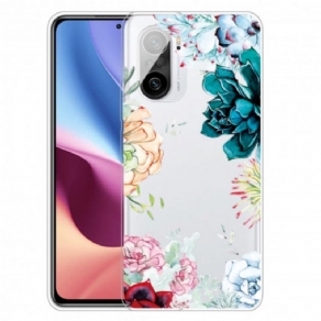 Cover Xiaomi Mi 11i 5G / Poco F3 Sømløse Akvarelblomster