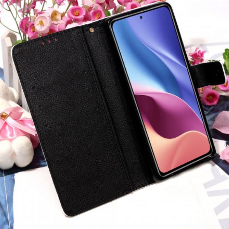 Flip Cover Xiaomi Mi 11i 5G / Poco F3 Blomsterskalle