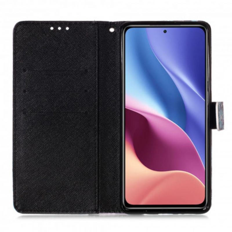 Flip Cover Xiaomi Mi 11i 5G / Poco F3 Blomsterskalle