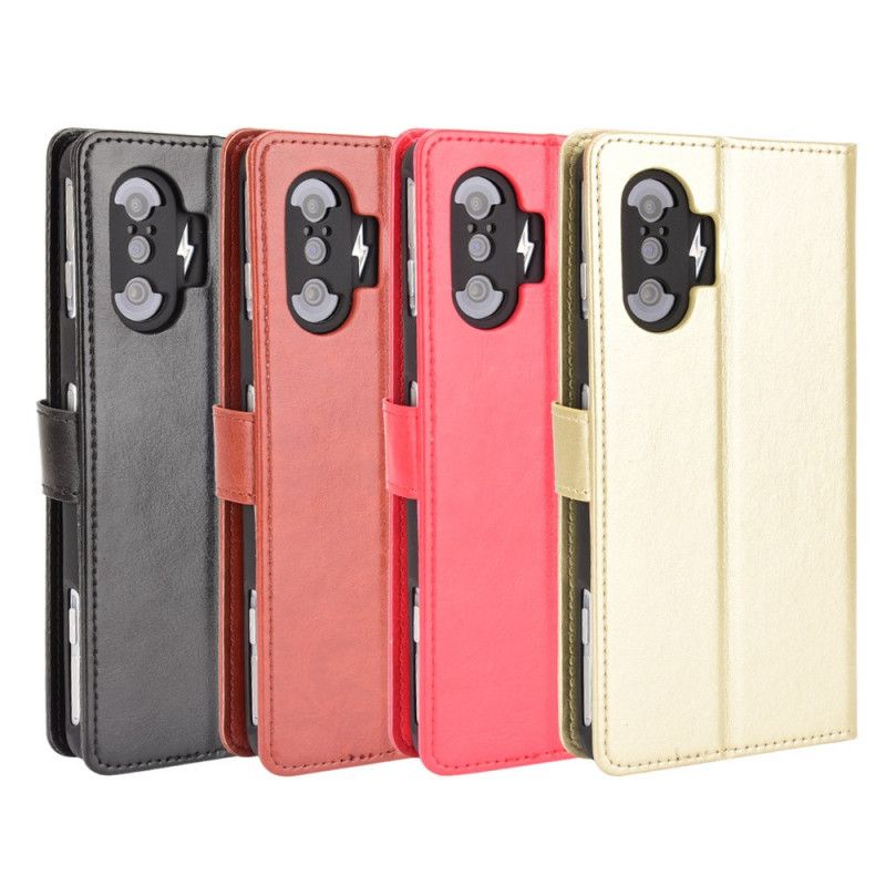 Flip Cover Xiaomi Mi 11i 5G / Poco F3 Flashy Imiteret Læder