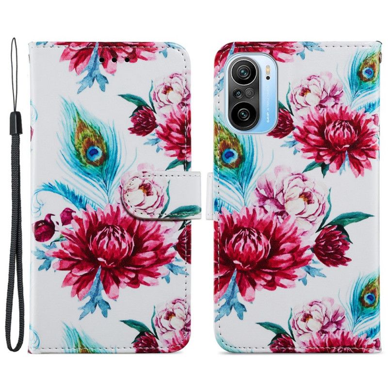 Flip Cover Xiaomi Mi 11i 5G / Poco F3 Intense Blomster