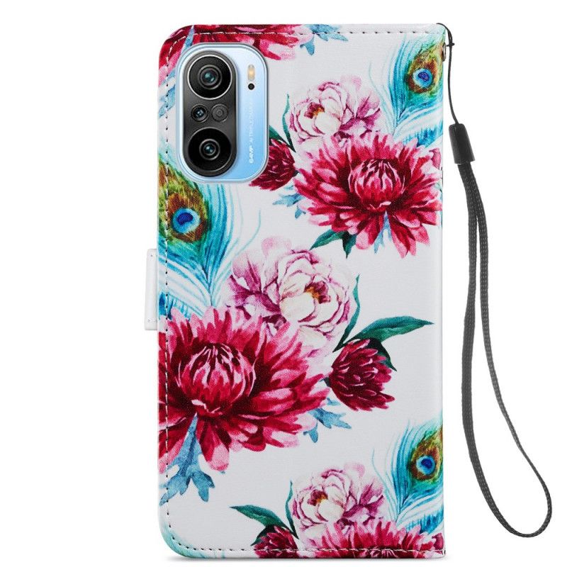 Flip Cover Xiaomi Mi 11i 5G / Poco F3 Intense Blomster