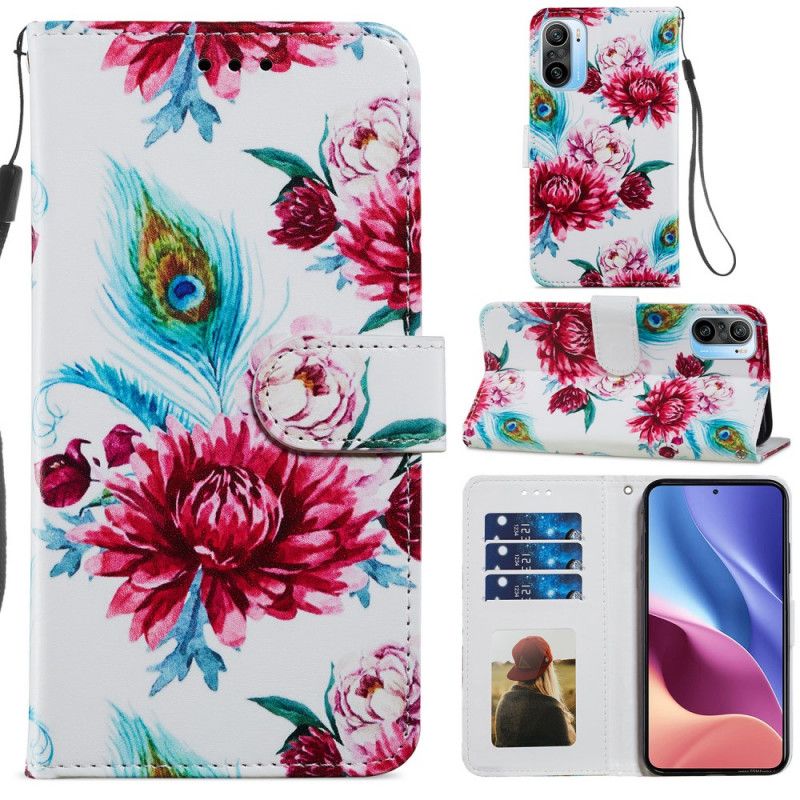 Flip Cover Xiaomi Mi 11i 5G / Poco F3 Intense Blomster