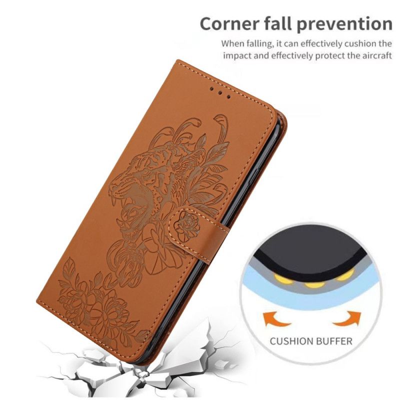 Flip Cover Xiaomi Mi 11i 5G / Poco F3 Med Snor Barok Strappy Tiger