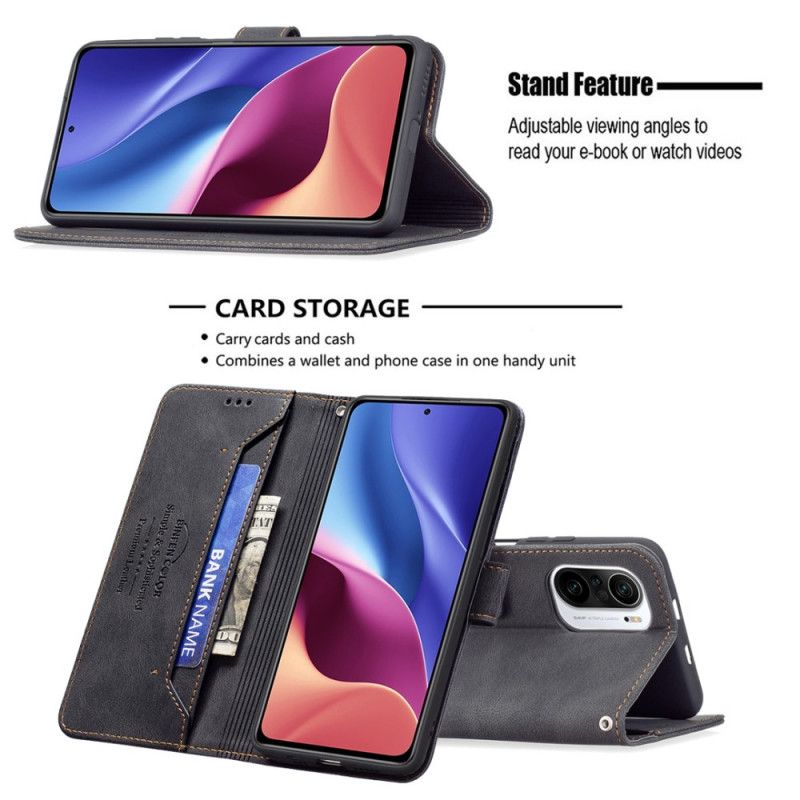 Flip Cover Xiaomi Mi 11i 5G / Poco F3 Rfid Binfen Farve