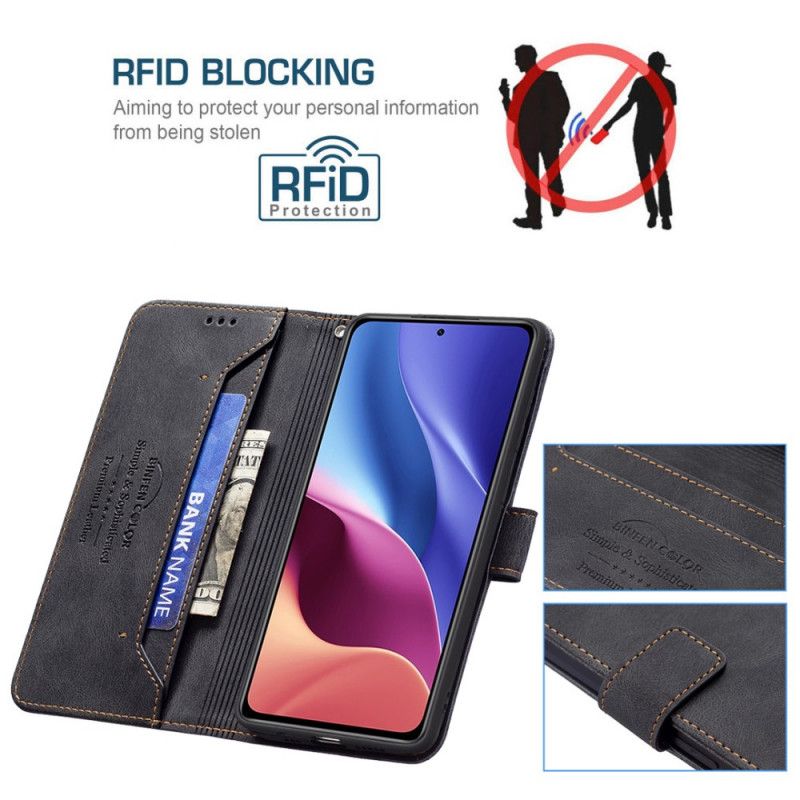 Flip Cover Xiaomi Mi 11i 5G / Poco F3 Rfid Binfen Farve