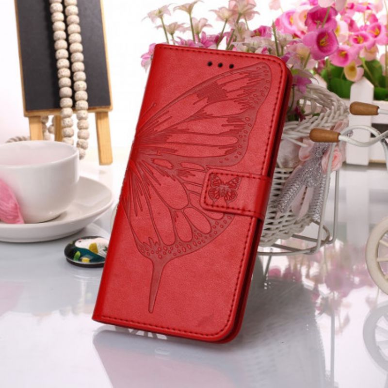 Flip Cover Xiaomi Mi 11i 5G / Poco F3 Sommerfugledesign Med Snor