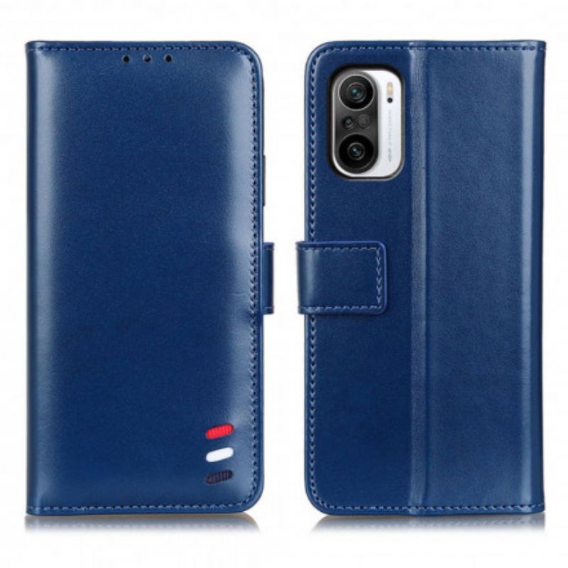 Læder Cover Xiaomi Mi 11i 5G / Poco F3 Tricolor Lædereffekt