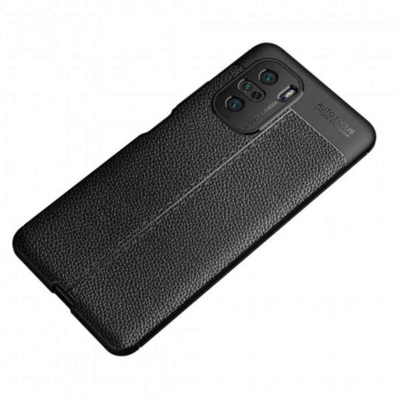 Mobilcover Xiaomi Mi 11i 5G / Poco F3 Dobbelt Linje Litchi Læder Effekt