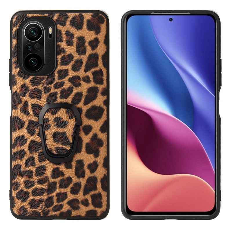 Mobilcover Xiaomi Mi 11i 5G / Poco F3 Leopard Ring-støtte Leopard Ring-støtte