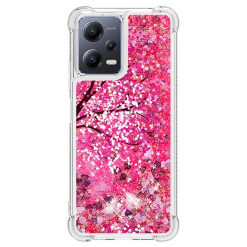 Cover Poco X5 5G Glitter Træ