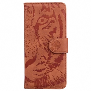 Flip Cover Poco X5 5G Tiger Fodaftryk