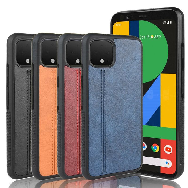 Cover Google Pixel 4 XL Søm Lædereffekt