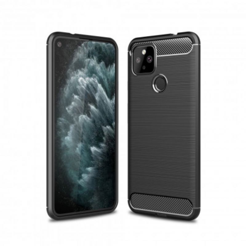 Cover Google Pixel 4A 5G Børstet Kulfiber