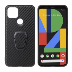 Cover Google Pixel 4A 5G Carbon Fiber Ring-support